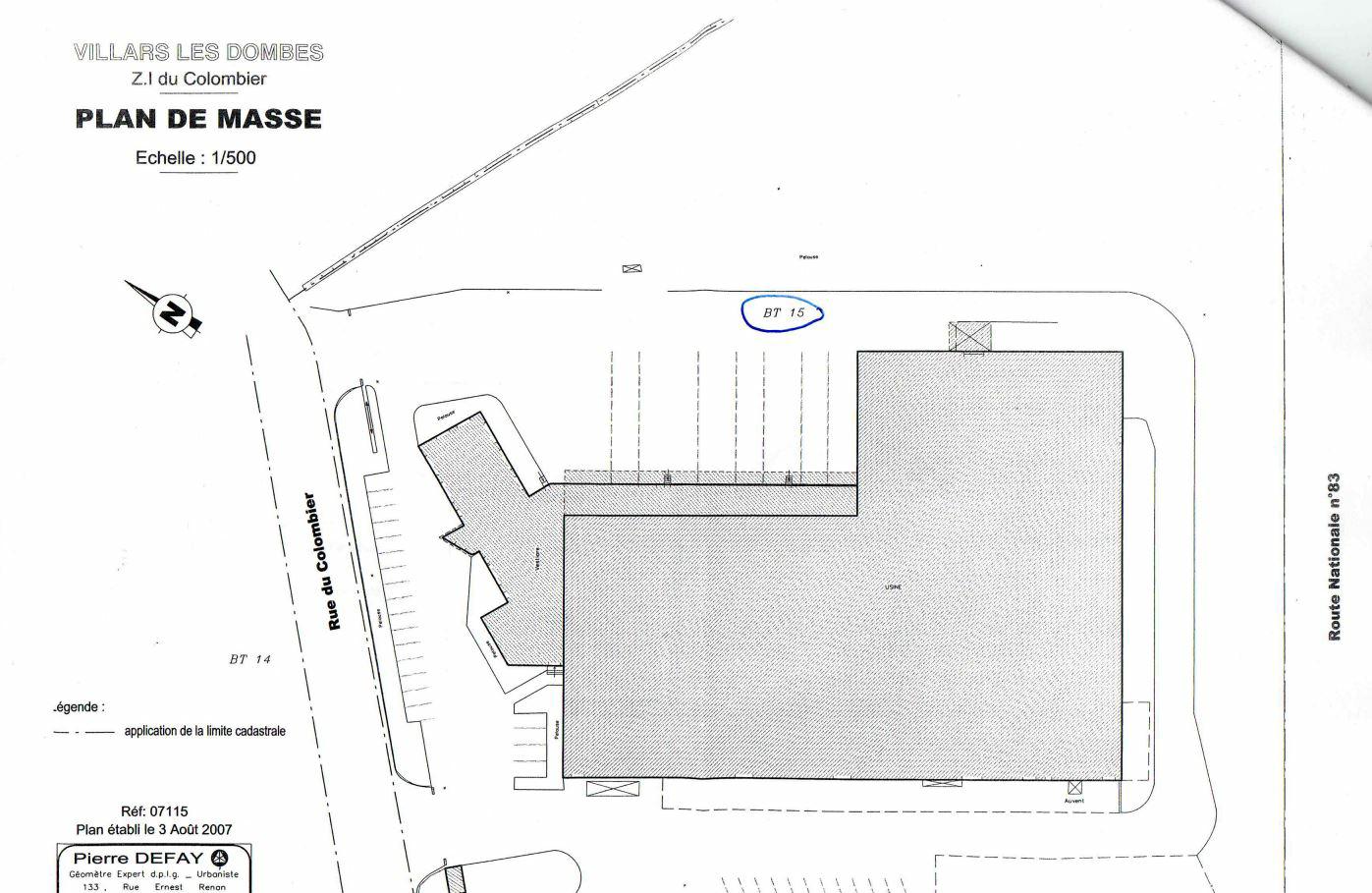 Entrepôt classe b Villars-les-Dombes 5364m² Location entrepôt classe b Villars-les-Dombes Ain OLLOG2110461 2